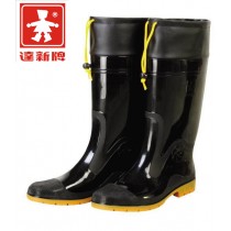 【達新牌】豪帥雨鞋(加束口)黑色雨鞋A04